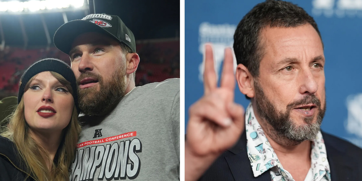 Foto: Adam Sandler casó a Taylor Swift y Travis Kelce/Cortesía
