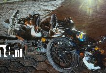 Dos motociclistas resultan lesionados en accidente de tránsito en Juigalpa Foto: Dos motociclistas resultan lesionados en accidente de tránsito en Juigalpa/TN8