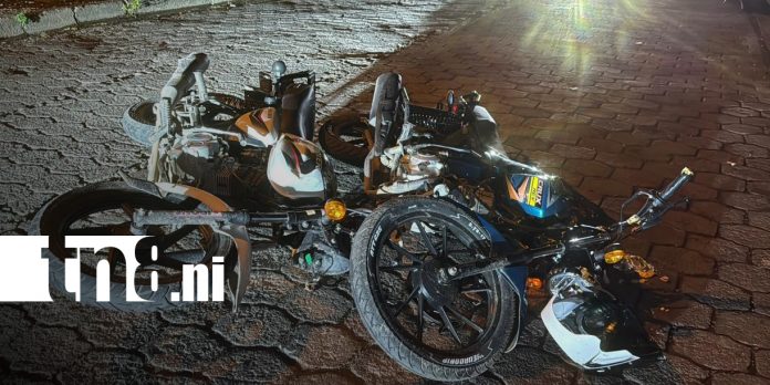 2 Foto: Dos motociclistas resultan lesionados en accidente de tránsito en Juigalpa/TN8