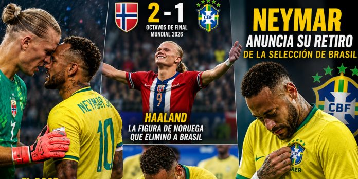 2 Foto: Neymar anuncia su retiro de la selección de Brasil tras la eliminación en el Mundial 2026/Cortesía