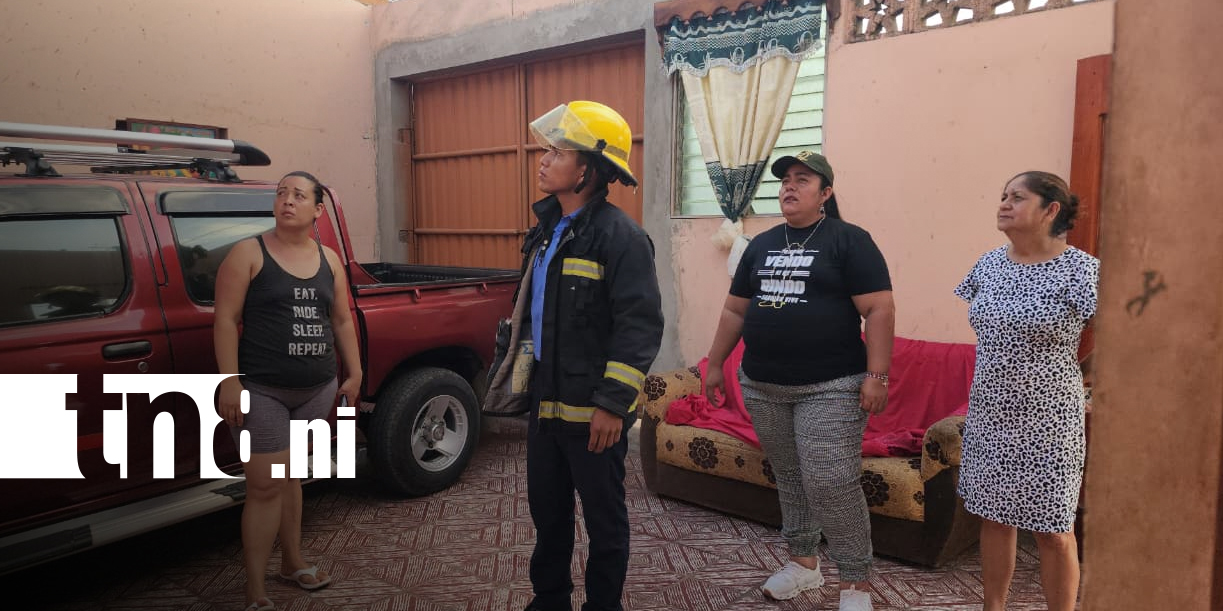 Foto: Vientos provocan daños en una vivienda del barrio Julio Ramón Miller en Somoto/TN8