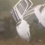 Foto: Helicóptero con vicepresidenta de Zambia sufre accidente/Cortesía