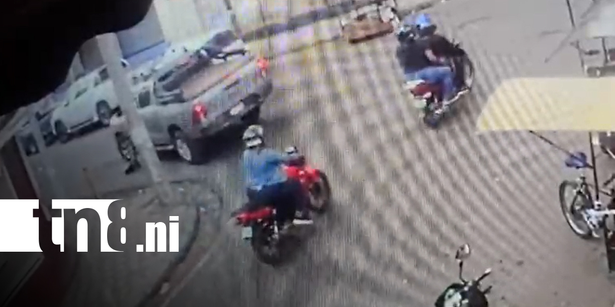 Foto: Impactante video muestra accidente que dejó a una mujer con una fractura en Chinandega/TN8