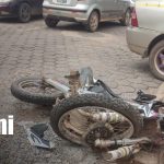 Foto: Accidente en Bilwi deja un motociclista lesionado/TN8