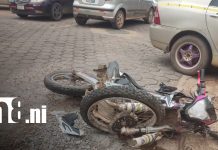 Foto: Accidente en Bilwi deja un motociclista lesionado/TN8