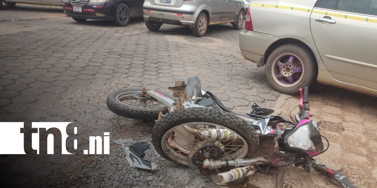 Foto: Accidente en Bilwi deja un motociclista lesionado/TN8