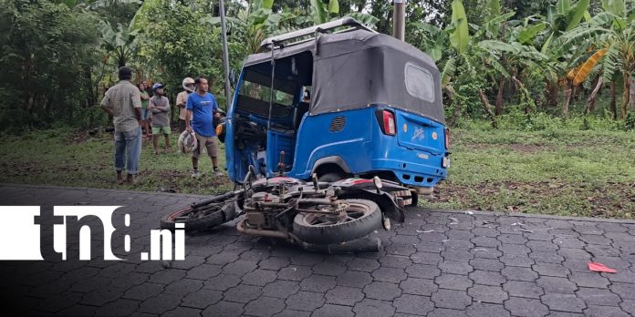 Foto: Motociclista grave tras protagonizar triple colisión en la Isla de Ometepe/TN8