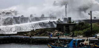 Foto:Tifón Bavi se debilita, pero deja alerta máxima por lluvias en China/Cortesía