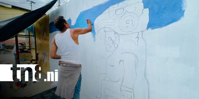 Foto: Artistas avanzan en una obra que rescatará las raíces de la comunidad indígena de Sutiaba/TN8 Foto: Artistas avanzan en una obra que rescatará las raíces de la comunidad indígena de Sutiaba/TN8