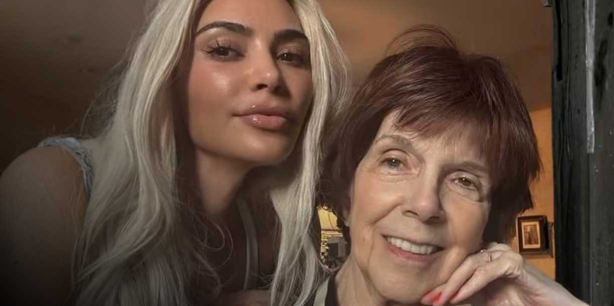 Foto: Kim Kardashian rompe el silencio tras la muerte de su querida abuela/Cortesía
