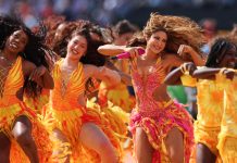 Shakira deslumbra en la final del Mundial con un vestido de más de 200 mil cristales Foto: Shakira brilló con un vestido de 200 mil cristales en la final del Mundial 2026/Cortesía