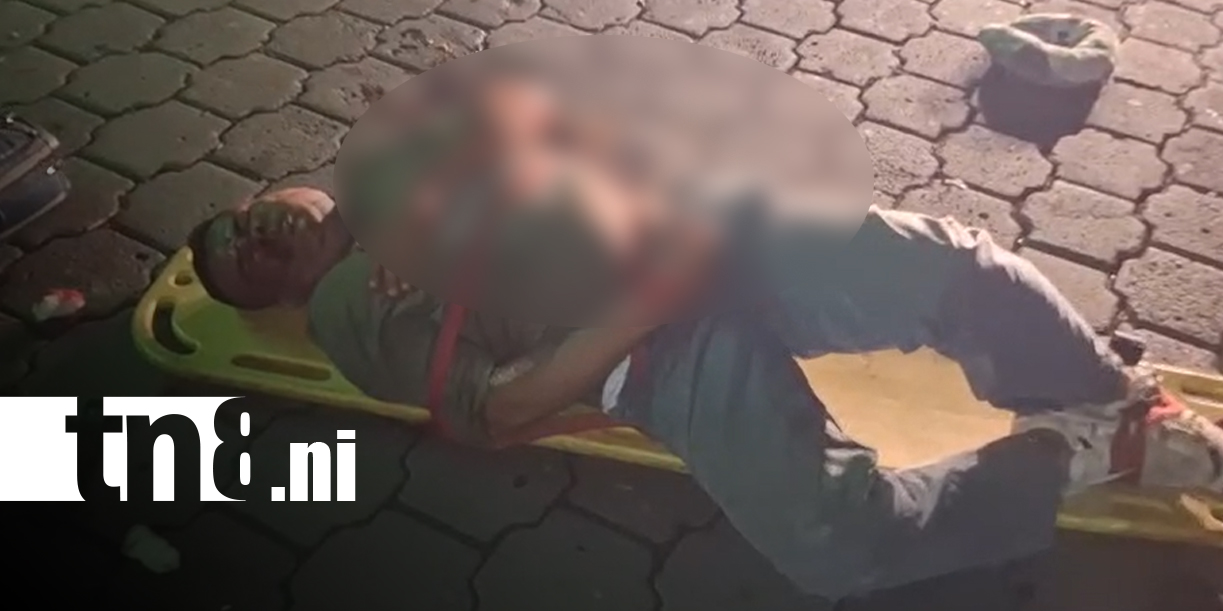 Foto: Motociclista resultó lesionado tras sufrir un accidente de tránsito en Managua/TN8