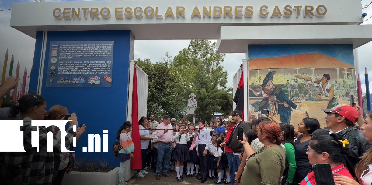 Foto: Escuela Andrés Castro estrena mejoras en Jinotega/TN8