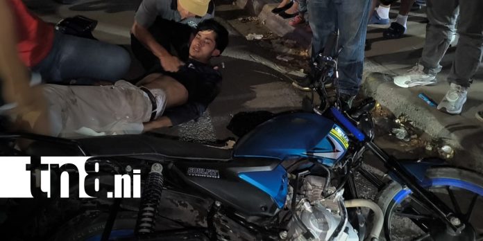 Foto: Accidente entre motocicletas deja lesionados en Estelí/TN8 Foto: Accidente entre motocicletas deja lesionados en Estelí/TN8