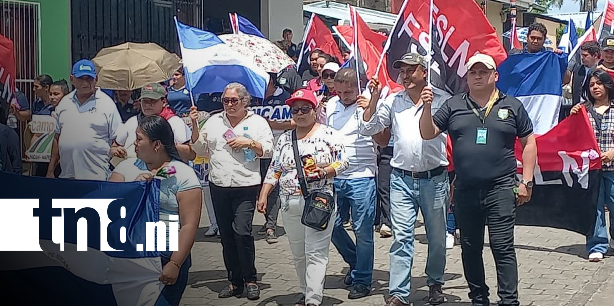 Foto: Estudiantes de Matiguás conmemoran el 23 de Julio/TN8