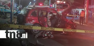 Foto: Fatal choque deja dos fallecidos en el barrio San Judas, Managua/TN8