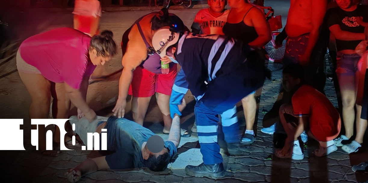 Foto: Motociclista resulta gravemente lesionado al perder el control de su vehículo en Rivas/TN8