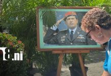 Foto: Juventud nicaragüense honra el legado del comandante Hugo Chávez / TN8