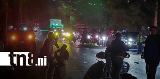 Foto: Choque entre motocicletas deja dos lesionados en Managua/TN8