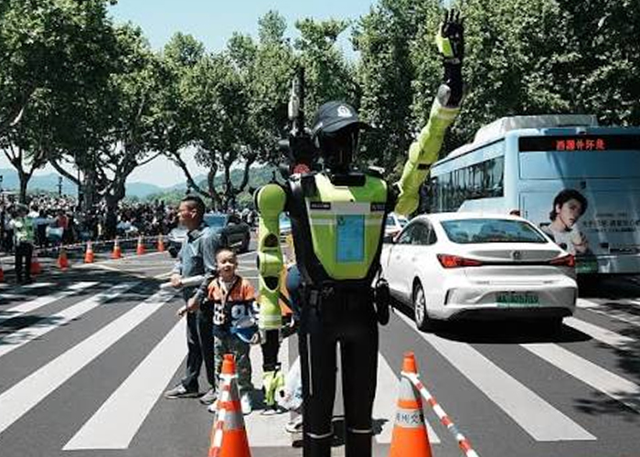 Foto: Robot: control de tráfico con IA en Hangzhou/Cortesìa