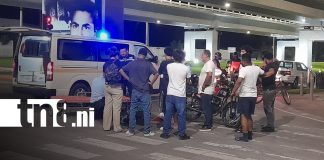 Foto: Choque entre motociclistas en Managua deja dos jóvenes lesionados/TN8