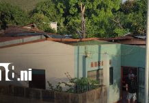 Foto: Vientos provocan daños en una vivienda del barrio Julio Ramón Miller en Somoto/TN8