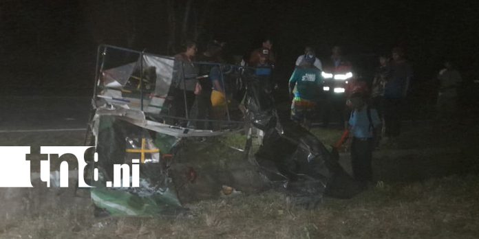 Foto: Accidente en Timal–Malacatoya deja dos fallecidos/TN8 Foto: Accidente en Timal–Malacatoya deja dos fallecidos/TN8