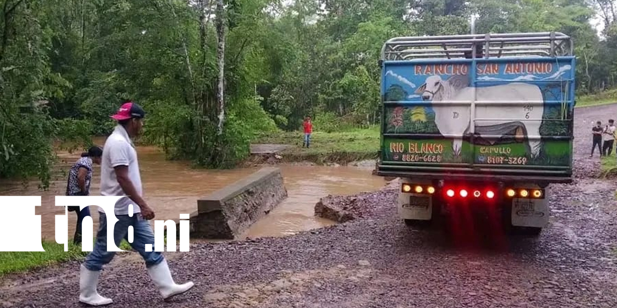 Foto: Fuertes lluvias provocan inundaciones y deslizamientos en Mulukukú/TN8