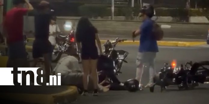 Foto: Colisión deja dos motociclistas lesionados en Managua/TN8