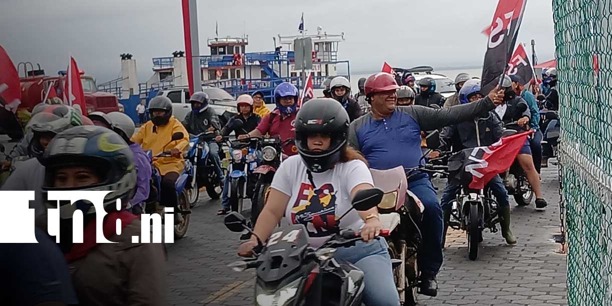 Foto: Diana revolucionaria en Ometepe en celebración del 47/19/TN8