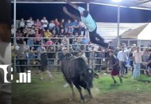 Toro embiste y deja gravemente herido a un hombre durante corrida en Jinotepe Foto: Toro embiste y deja gravemente herido a un hombre durante corrida en Jinotepe / TN8