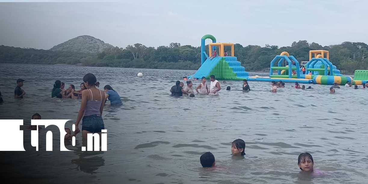 Foto: Xiloá se llena de vida durante el feriado nacional/TN8