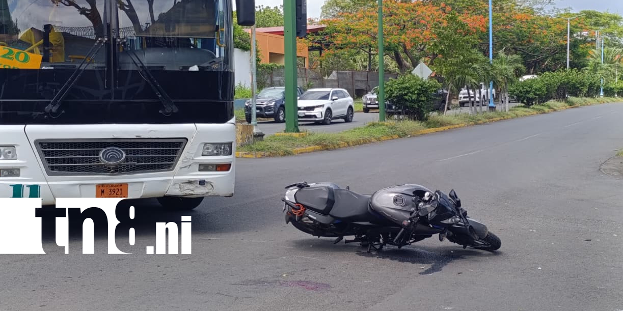 Foto: Accidente deja herido a Renato Punyed en Managua/TN8