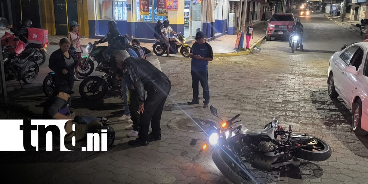 Foto: Accidente entre motocicletas deja lesionados en Estelí/TN8