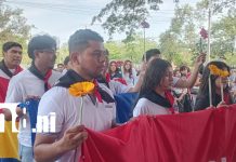 Managua: estudiantes honran memoria de universitarios caídos en el Día Nacional del Estudiante Foto: Estudiantes conmemoran su día con ofrendas en Managua/TN8