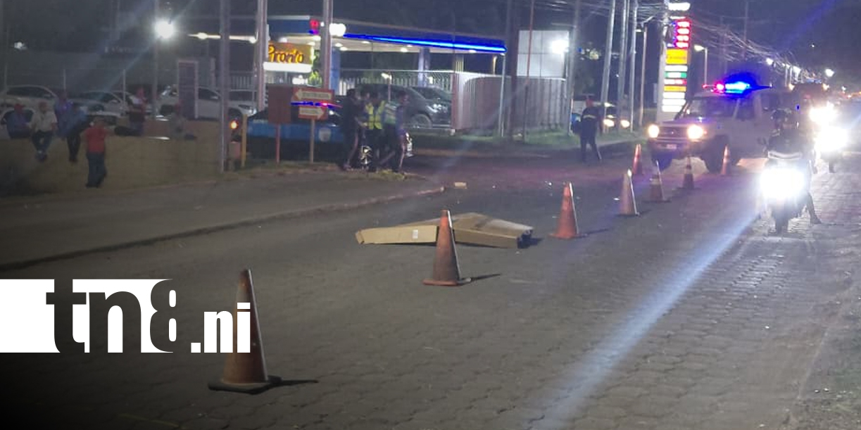 Foto: Hombre muere atropellado en Villa Fontana, Managua/TN8