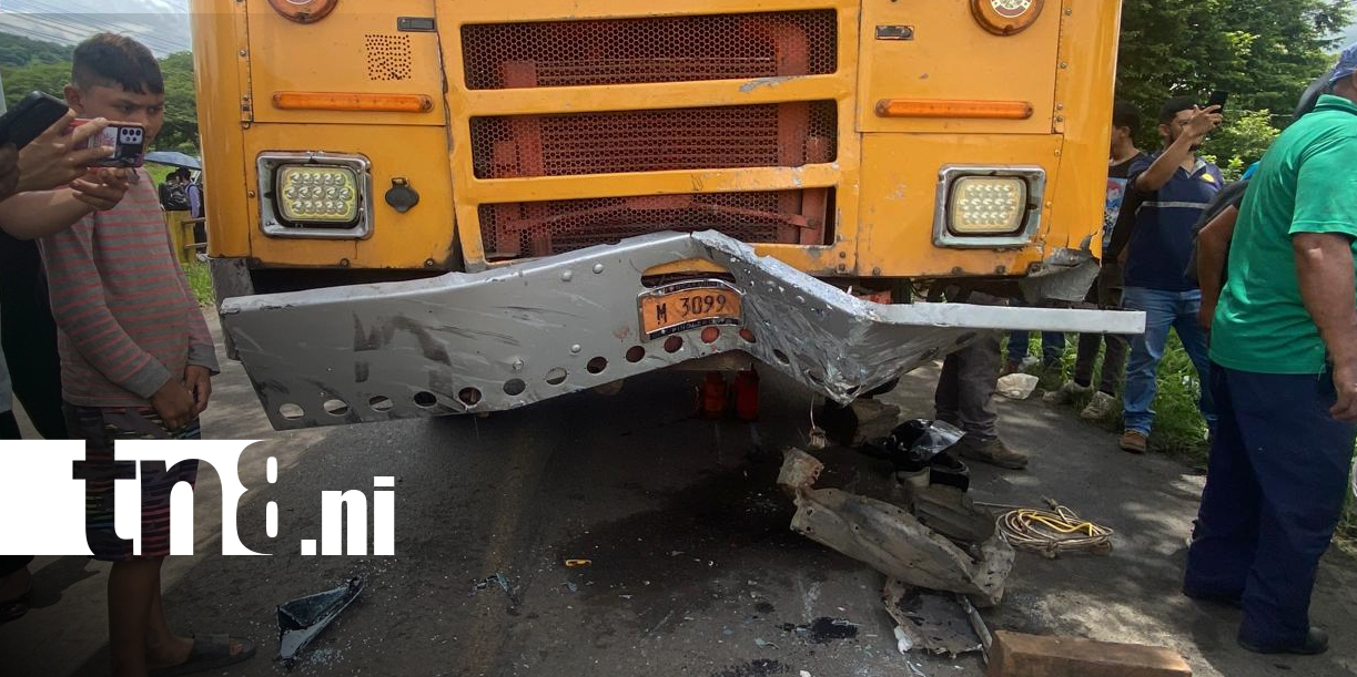 Foto: Choque en Boaco deja lesionados/TN8