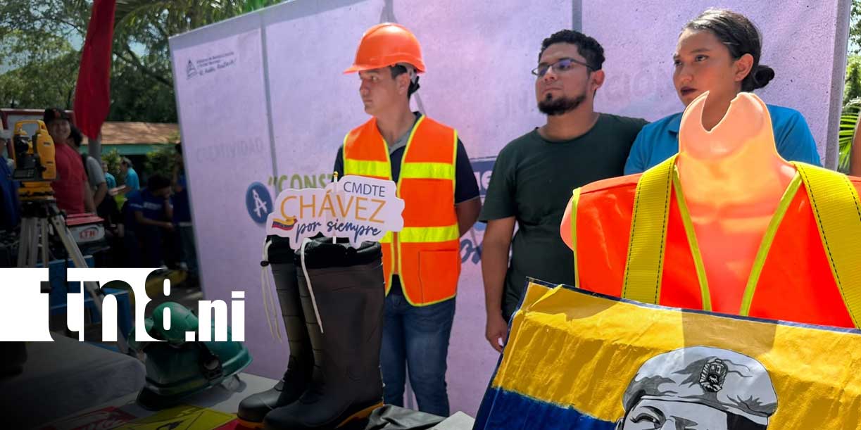 Foto: Juventud nicaragüense honra el legado del comandante Hugo Chávez / TN8