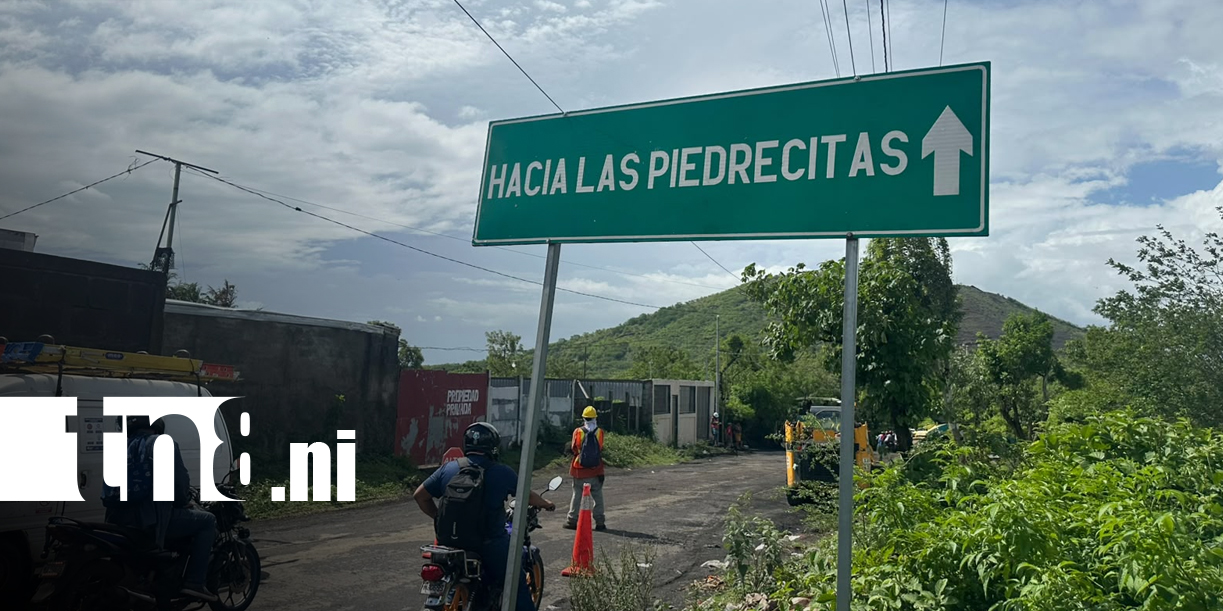 Foto: "Ni la lluvia los detiene": avanza obra vial en Managua/TN8