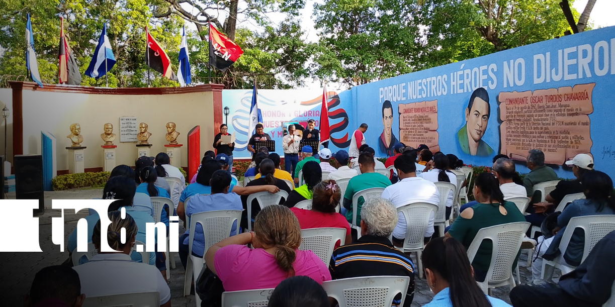 Foto: Nandaime rinde homenaje al comandante Julio Buitrago/TN8