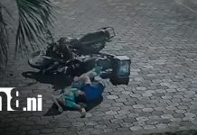 Choque entre dos motocicletas deja a ambos conductores lesionados en Camoapa Foto: Dos motociclistas resultan lesionados tras fuerte choque en Camoapa/TN8