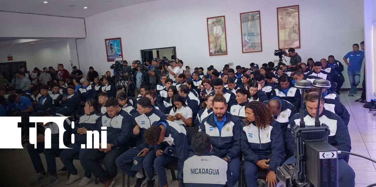 Foto: Nicaragua abandera a su delegación deportiva/TN8