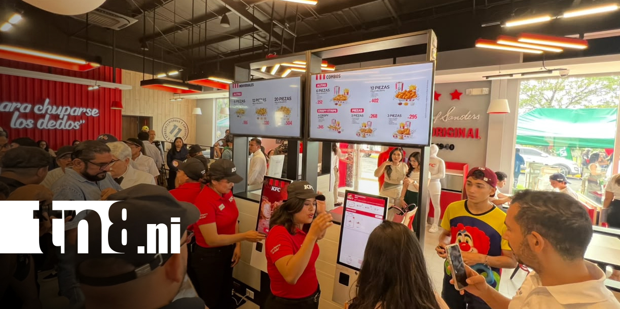 Foto: KFC inaugura su primera sucursal en Nicaragua/TN8