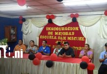 Familias celebran inauguración de mejoras en centro educativo de la Isla de Ometepe Foto: Ometepe estrena mejoras en colegio de San Miguel/TN8