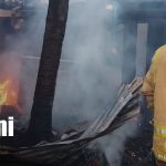 Foto: Incendio en Bilwi deja vivienda destruida y pérdidas materiales/TN8