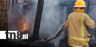 Foto: Incendio en Bilwi deja vivienda destruida y pérdidas materiales/TN8