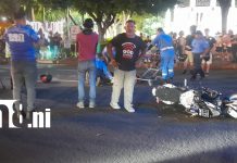 Foto: Dos accidentes casi simultáneos dejan cuatro lesionados en Managua/TN8
