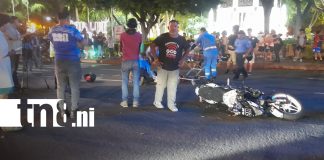 Foto: Dos accidentes casi simultáneos dejan cuatro lesionados en Managua/TN8
