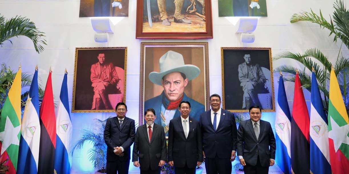 Foto: Nicaragua recibe al embajador de Myanmar/Cortesía