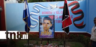 Foto: Nandaime rinde homenaje al comandante Julio Buitrago/TN8